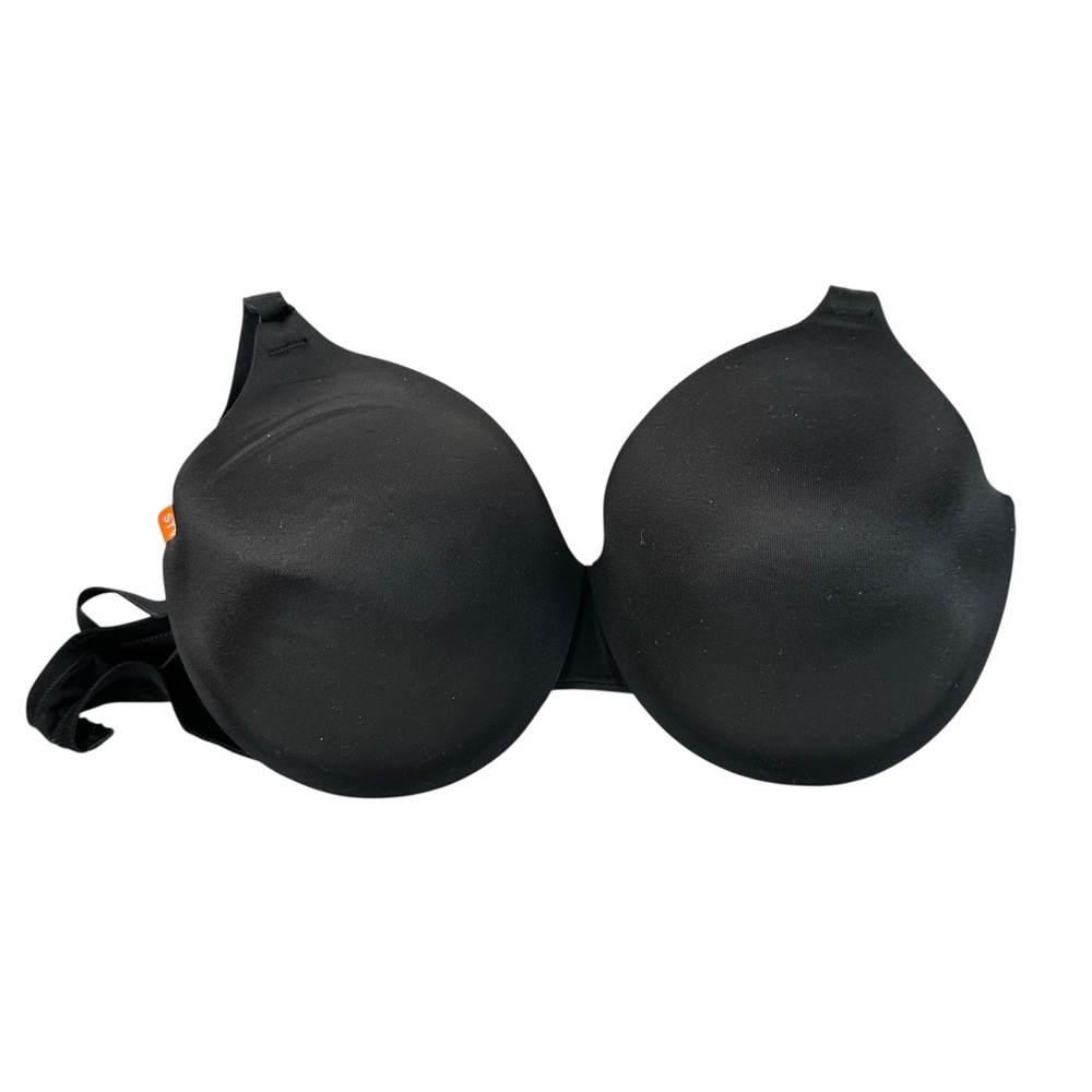 Warners Black Cushioned Underwire Bra 38DD Wide Strap Supportive Everyday Smooth